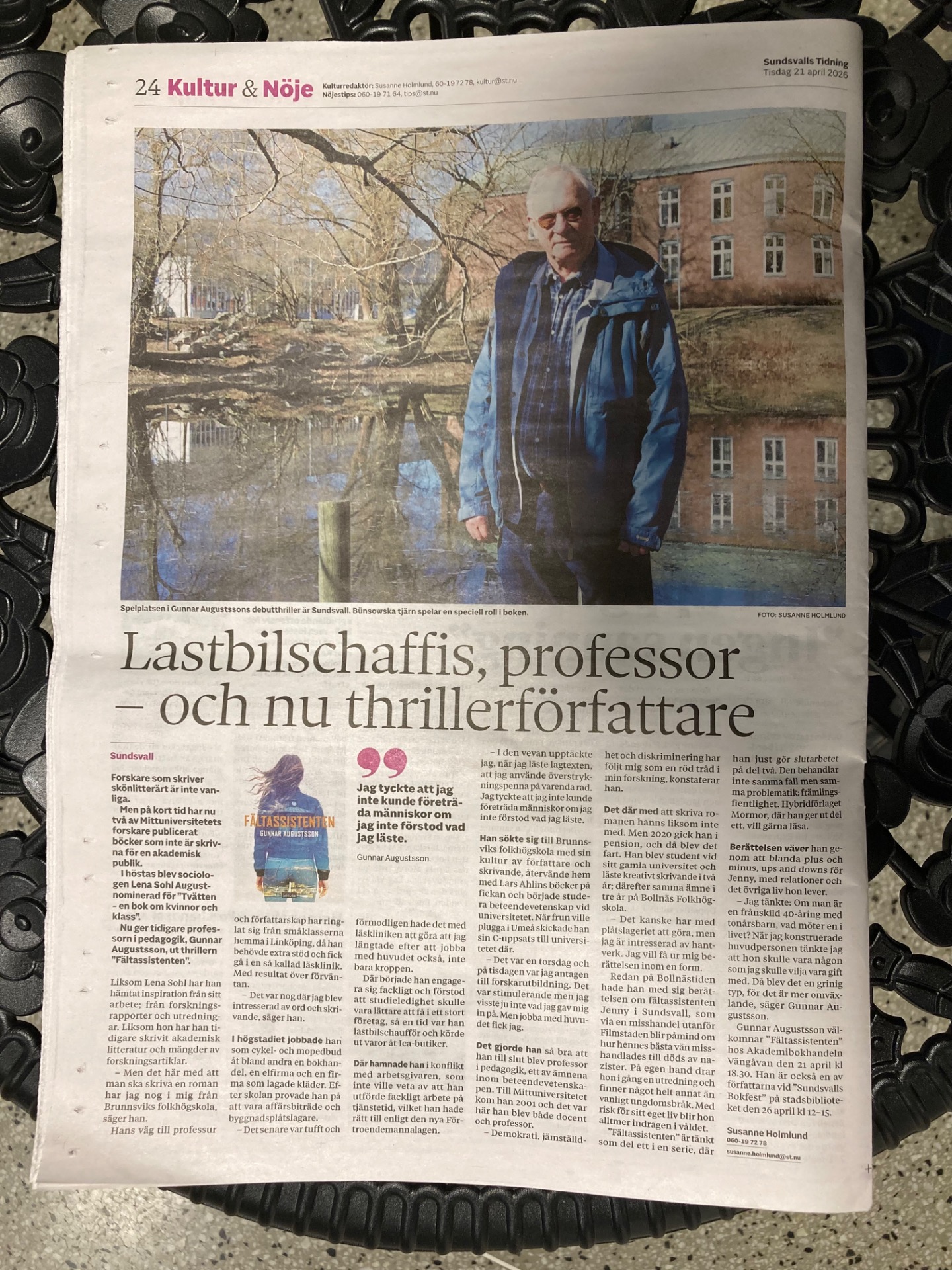 Fotograf och författare: Susanne Holmlund, Sundsvall